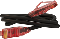 Кабель патч-корд U/UTP 5e кат. 1.5м Hyperline PC-LPM-UTP-RJ45-RJ45-C5e-1.5M-LSZH-BK LSZH, 1.5 м, черный