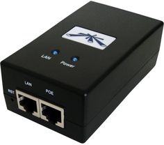 Блок питания Ubiquiti POE-24-24W POE-24-24W(EU) с PoE, 220 VAC -> 24VDC 1A - с кнопкой Reset и удаленной перезагрузкой