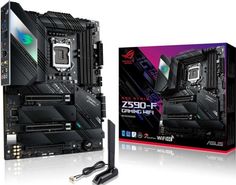 Материнская плата ATX ASUS ROG STRIX Z590-F GAMING WIFI (LGA1200, Z590, 4*DDR4(5333), 6*SATA 6G RAID, 4*M.2, 3*PCIE, 7.1CH, 2.5Glan, WiFi, BT, HDMI, D