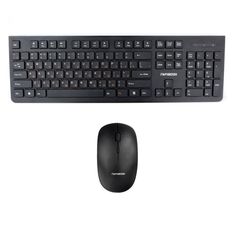 Клавиатура и мышь Wireless Garnizon GKS-130 2.4ГГц, черный, 104 кл., доп. ф-ии м/медиа, 1600 DPI Гарнизон