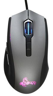 Мышь Oklick 985G scorpion черный/серебристый оптическая (7200dpi) USB (7but)