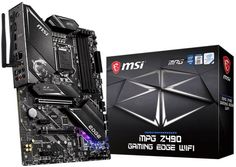 Материнская плата ATX MSI MPG Z490 GAMING EDGE WIFI (LGA1200, Z490, 4*DDR4(4800), 6*SATA 6G RAID, 2*M.2, 4*PCIE, 7.1CH, 2.5Glan, WiFi/BT, 7*USB 3.2/2*