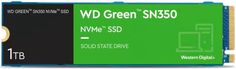 Накопитель SSD M.2 2280 Western Digital WDS100T3G0C SN350 Green NVMe 1TB QLC 3200/2500MB/s 300K/400K IOPS MTBF 1M