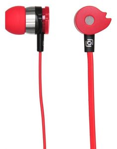 Наушники с микрофоном Oklick HS-S-210 вкладыши 1.2м красный проводные в ушной раковине (D1R)