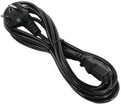 Кабель питания Aopen/Qust ACE021-3M Schuko - IEC-320-C13, 3G*0,5mm², заземление, L-образный разъём, 3m