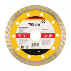 Диск KRANZ KR-90-0121 алмазный отрезной Turbo 125x22.2x2.2x10 мм