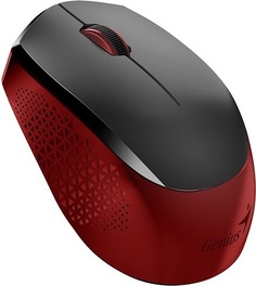 Мышь Wireless Genius NX-8000S 31030025401 бесшумная, 3 кнопки, 2.4 GHz, красный