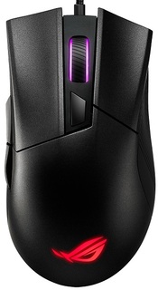 Мышь ASUS ROG Gladius II Black USB 90MP01D0-B0UA00 6200 dpi, PAW3327, RGB LED, 6 кнопок