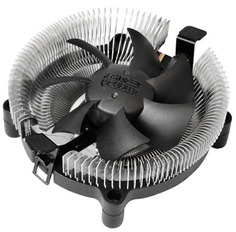 Кулер PCCooler E80 S775/115X/AM2/2+/AM3/3+/AM4/FM1/FM2/754/939/940 (TDP 65W, вент-р 75мм, 2200RPM, 22dBa, 29.61 CFM) Retail Color Box