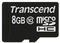 Карта памяти 8GB Transcend TS8GUSDC10 microSDHC Class 10