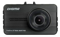 Видеорегистратор автомобильный Digma FreeDrive 207 DUAL Night FHD черный (1171718)