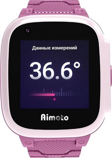 Часы Aimoto Integra 4G 9600304 детские, 1.3", 240х240пикс, GPS, розовые