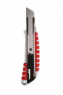 Нож Rexant 12-4900 с сегментированным лезвием 18 мм, металлический обрезиненный корпус