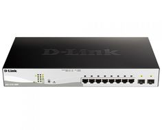 Коммутатор управляемый D-link DGS-1210-10MP/FL DGS-1210-10MP/FL1A 8x10/100/1000Base-T PoE (130 Вт), 2x1000Base-X SFP, L2, 19”