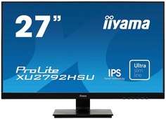 Монитор 27" Iiyama XU2792HSU-1 XU2792HSU-B1 1920x1080, 4 мс, 250 кд/м2, 1000:1, 178°/178°, IPS, VGA, HDMIx1, DisplayPort x1, USB*2