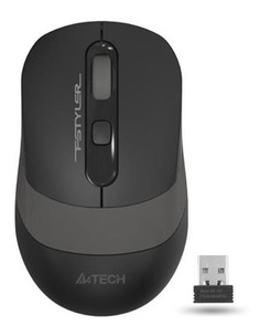 Мышь Wireless A4Tech FG10 GREY черно-серая, 2000dpi, USB