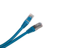 Кабель патч-корд F/UTP 5e кат. 1.5м Hyperline PC-LPM-STP-RJ45-RJ45-C5e-1.5M-LSZH-BL синий, экранированный