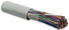 Кабель витая пара U/UTP 3 кат. 100 пар Hyperline UUTP100-C3-S24-IN-LSZH-GY 24AWG(0.51 мм), медь, одножильный (solid), внутренний, LSZH, нг(C)-HF, серы