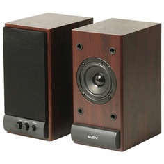 Компьютерная акустика 2.0 Sven SPS-609 SV-0120609CH 10 Вт, 70–18000 Гц, вишня