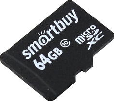 Карта памяти 64GB SmartBuy SB64GBSDCL10-00LE MicroSDXC, Сlass 10, без адаптера LE