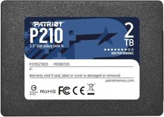 Накопитель SSD 2.5 Patriot Memory P210S2TB25 P210 2TB SATA 6Gb/s 3D TLC 520/430MB/s 7mm