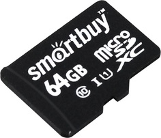 Карта памяти 64GB SmartBuy SB64GBSDCL10-00 MicroSDXC, Сlass 10, UHS-I без адаптера