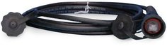 Кабель патч-корд F/UTP 5e кат. 3м Hyperline PC-IE-LPM-STP-RJ45-RJ45-C5e-3M-BK промышленный, экранированный, IP67, с защитными крышками, черный