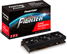 Видеокарта PCI-E PowerColor Radeon RX 6800 Fighter (AXRX 6800 16GBD6-3DH/OC) 16GB GDDR6 7nm 256bit 1775/16000MHz HDMI/3*DP