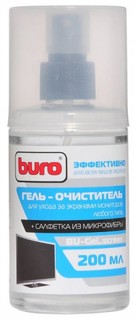 Набор для чистки Buro BU-Gel_screen (салфетки + гель) для экранов и оптики 200мл