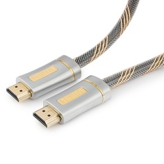 Кабель HDMI Cablexpert CC-P-HDMI02-1M серия Platinum, 1м, v2.0, M/M, позол.разъемы, металлический корпус