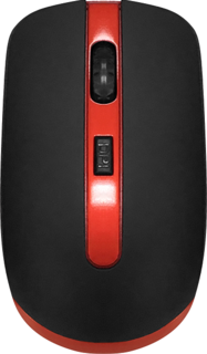 Мышь Wireless CBR CM 554R black/red, 1600dpi, 3кн, колесико прокрутки