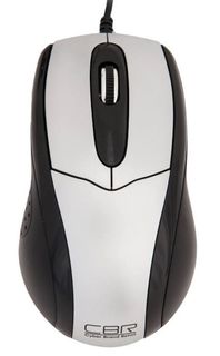 Мышь CBR CM 101 silver, 1200dpi, 1,3 м, USB