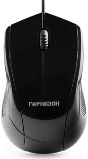 Мышь Garnizon GM-200 черная, USB, чип-Х, 1000dpi, 2 кнопки+колесо/кнопка Гарнизон