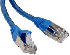 Кабель патч-корд F/UTP 5e кат. 2м. Hyperline PC-LPM-STP-RJ45-RJ45-C5e-2M-LSZH-BL LSZH, 2 м, синий