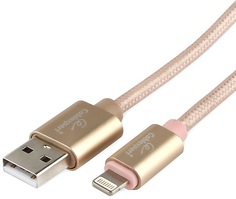 Кабель Cablexpert CC-U-APUSB01Gd-3M для Apple, AM/Lightning, серия Ultra, длина 3м, золотой, блистер