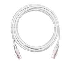 Кабель патч-корд U/UTP 5e кат. 2м Netlan EC-PC4UD55B-BC-PVC-020-WT-10 2хRJ45/8P8C, T568B, Molded, BC (чистая медь), PVC нг(B), белый, уп-ка 10шт.