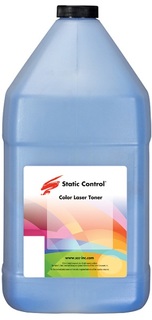 Тонер Static Control KYTK5240-1KG-C голубой флакон 1000гр. для принтера Kyocera Ecosys-P5026/M5526