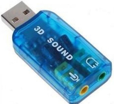 Звуковая карта USB 2.0 ASIA USB 6C V 849275 TRUA3D (C-Media CM108) 2.0 channel out 44-48KHz (5.1 virtual channel) RTL