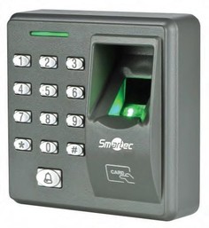 Считыватель Smartec ST-SC110EKF автономный биометрический; разрешение сканера 500 dpi; память на 200 шаблонов и 2000 карт