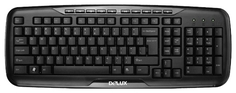 Клавиатура Delux K6200 черная, Slim, MM, USB 6938820410638