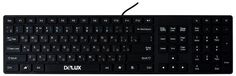 Клавиатура Delux K1000 черная, Ultra-Slim, USB 6938820410454
