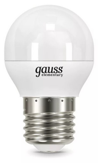 Лампа светодиодная Gauss 53238 LED Elementary Globe 8W E27 6500K 1/10/100