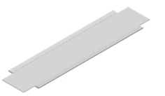 Пластина AXELENT 7500-021 X-TRAY гибкая 120 мм, алюминий