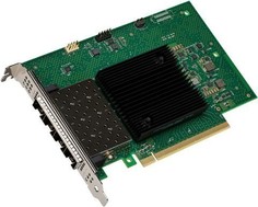 Адаптер сетевой Intel E810-XXVDA4 4xSFP28 ports, 25GbE, PCI-E x16 gen3/gen4, iWARP/RoCEv2, IEEE 1588 PTP, ADQ, iSCSI, NFS, VMDq. PCI-SIG* SR-IOV Capab