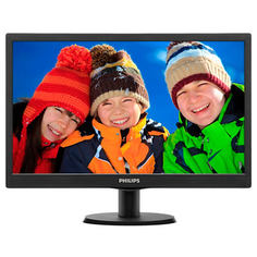 Монитор 19,5" Philips 203V5LSB26 /62 1600x900, 5 мс, 200 кд/м2, 10000000:1, 90°/50°, VGA (D-Sub)