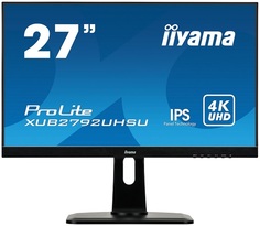 Монитор 27" Iiyama ProLite XUB2792UHSU-1 3840x2160, 4 мс, 300 кд/м2, 80000000:1, 178°/178°, IPS, DVI-D (HDCP), HDMI, DisplayPort, аудио стерео, USB Ty