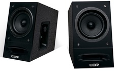 Акустическая система 2.0 CBR CMS 590 black, питание 220 В, 2х5 Вт (10 Вт RMS), MDF, 3.5 мм линейный стереовход, регул. громк., выход на наушники, длин