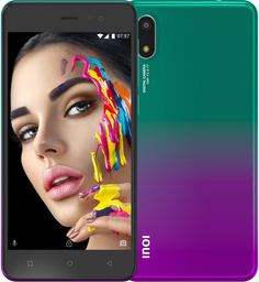 Смартфон INOI 2 Lite 2021 4660042757797 purple green, 5" FW TN,3G, 1Гб/8Гб, 2MP/5MP, 2500 мАч, Android 10 Go
