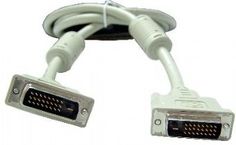 Кабель интерфейсный DVI-DVI Cablexpert 25M/25M CC-DVI2-15 4.5м, Dual Link, экран, феррит.кольца, пакет