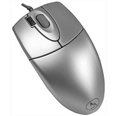 Мышь A4Tech OP-620D silver, 1000 dpi, USB